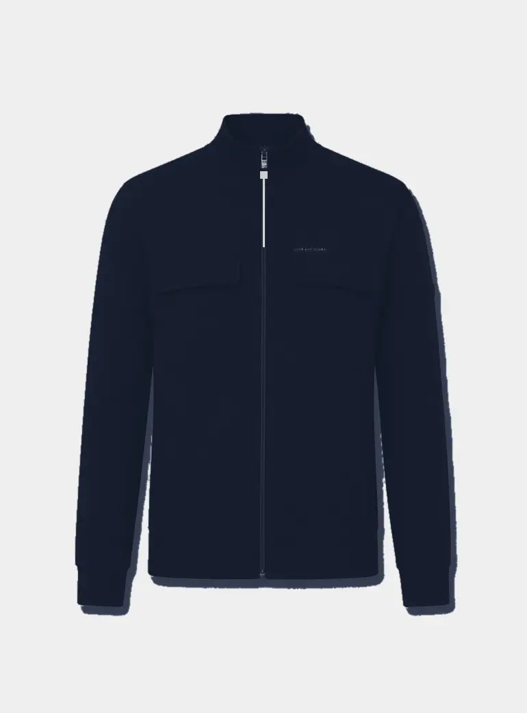 Slellmoore 1/4 Zip Hoodie Navy Duck and Cover