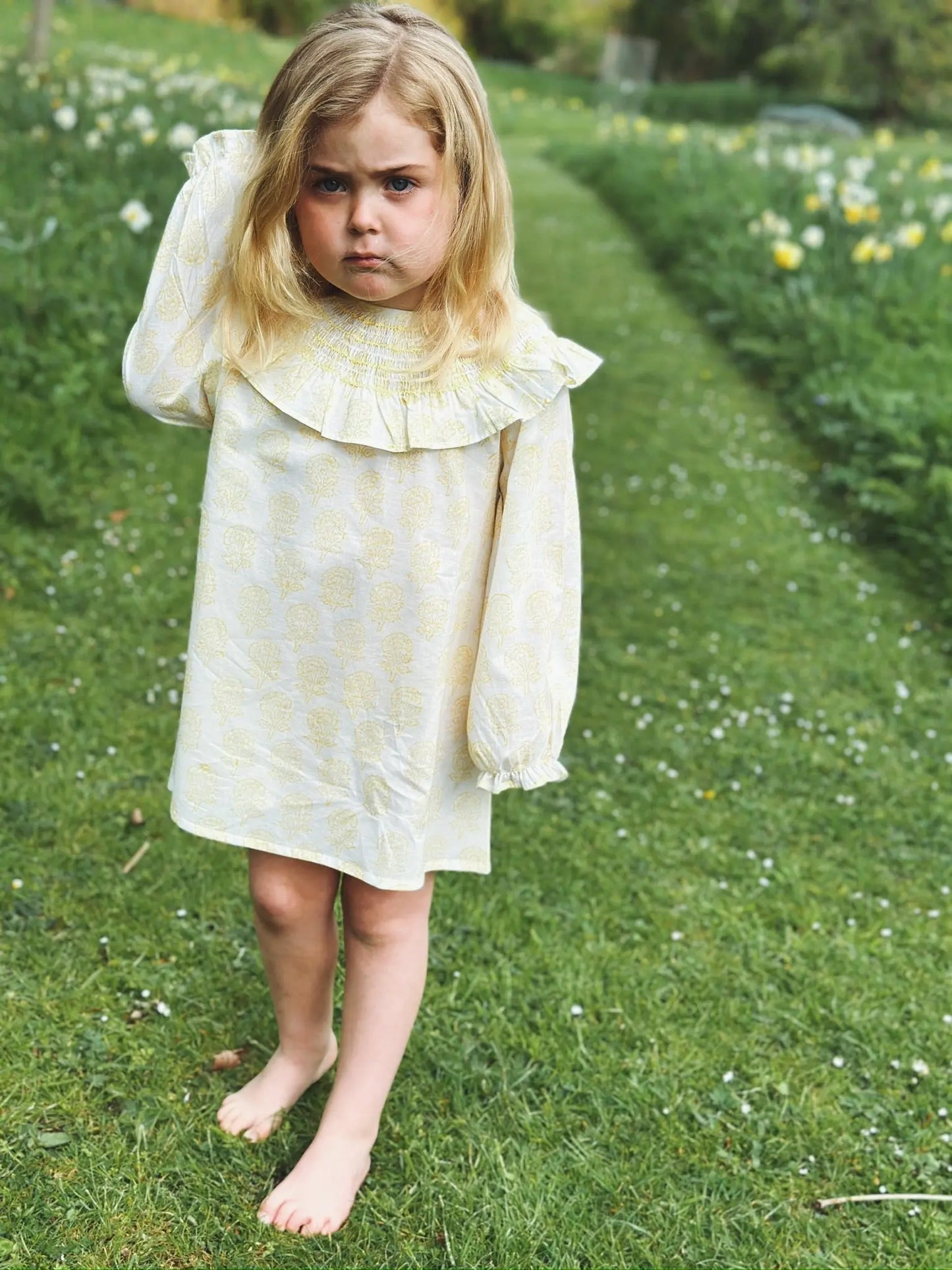 Smocked Sahana Girls Nightie Kapara London