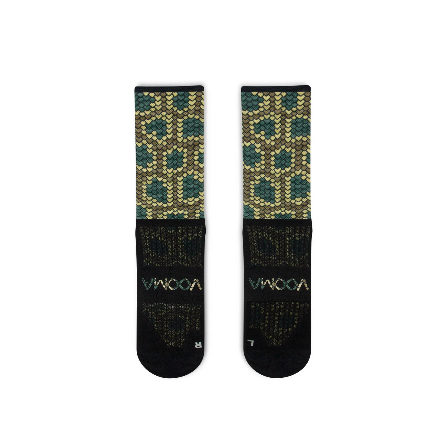 Snake Skin Quarter Sock Vooma Socks UK