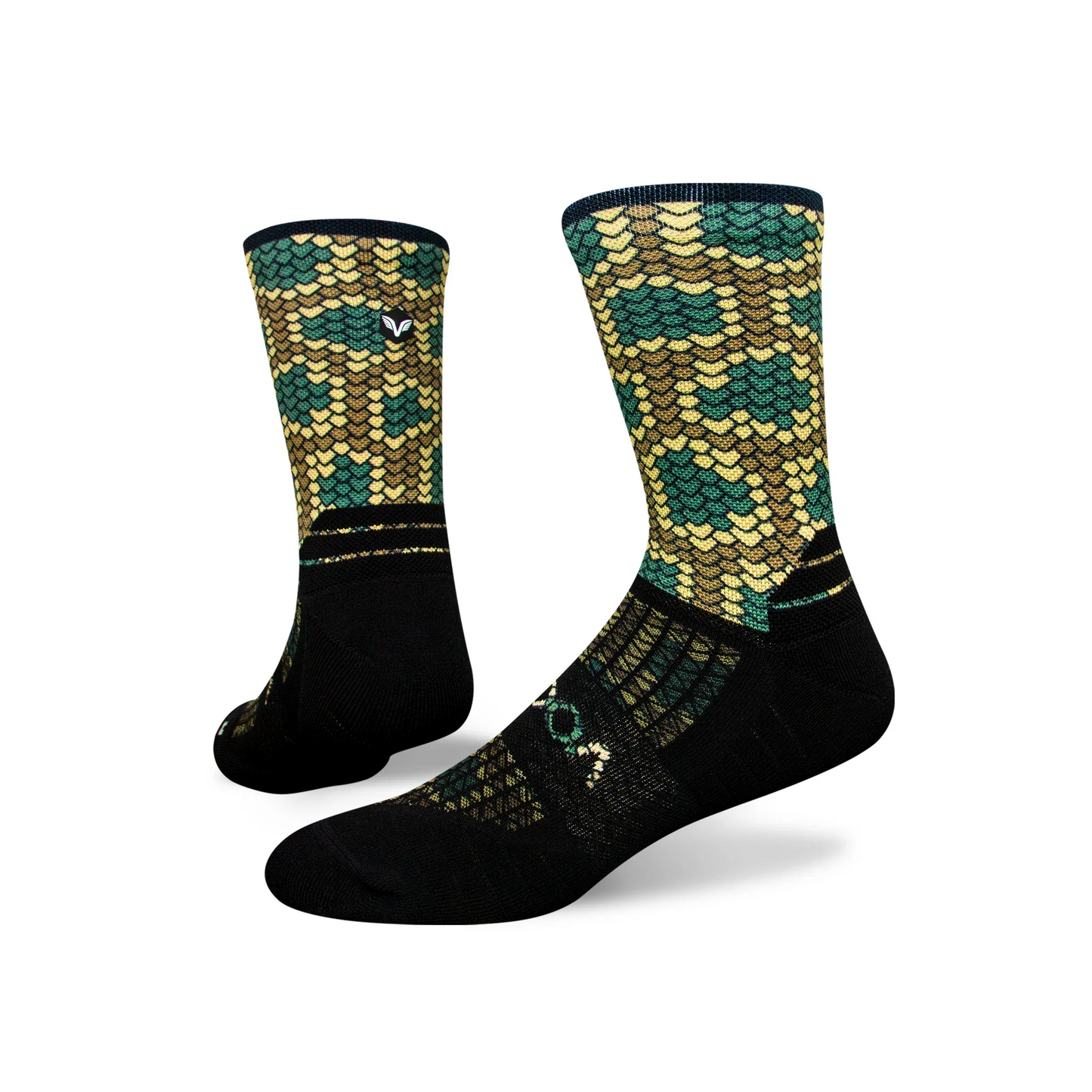 Snake Skin Quarter Sock Vooma Socks UK
