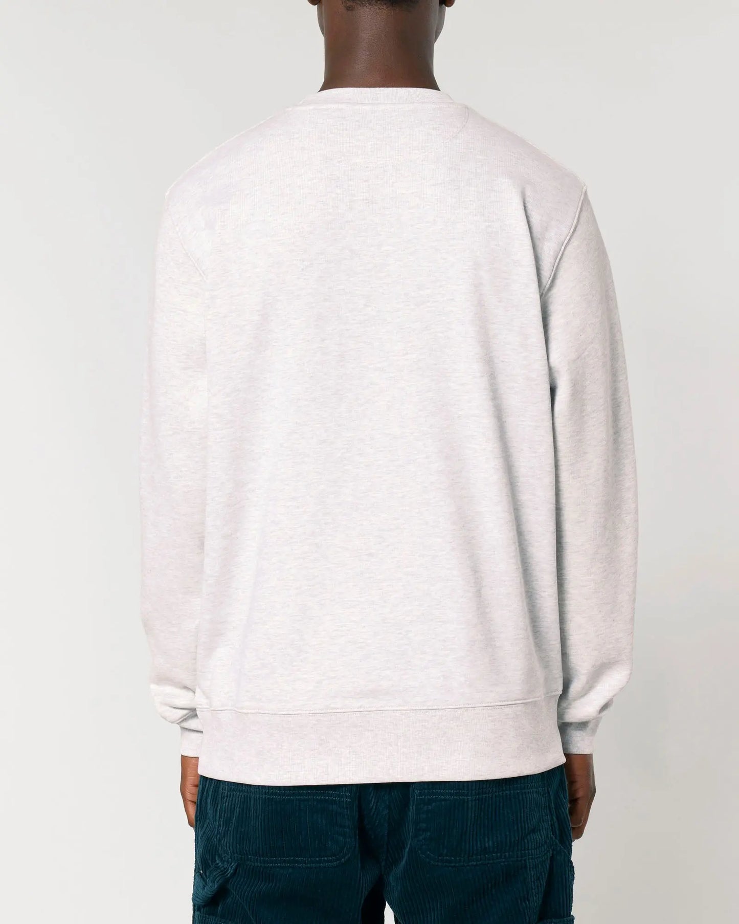 Snow White Mens Organic Cotton Relaxed-Fit Sweatshirt hewn.