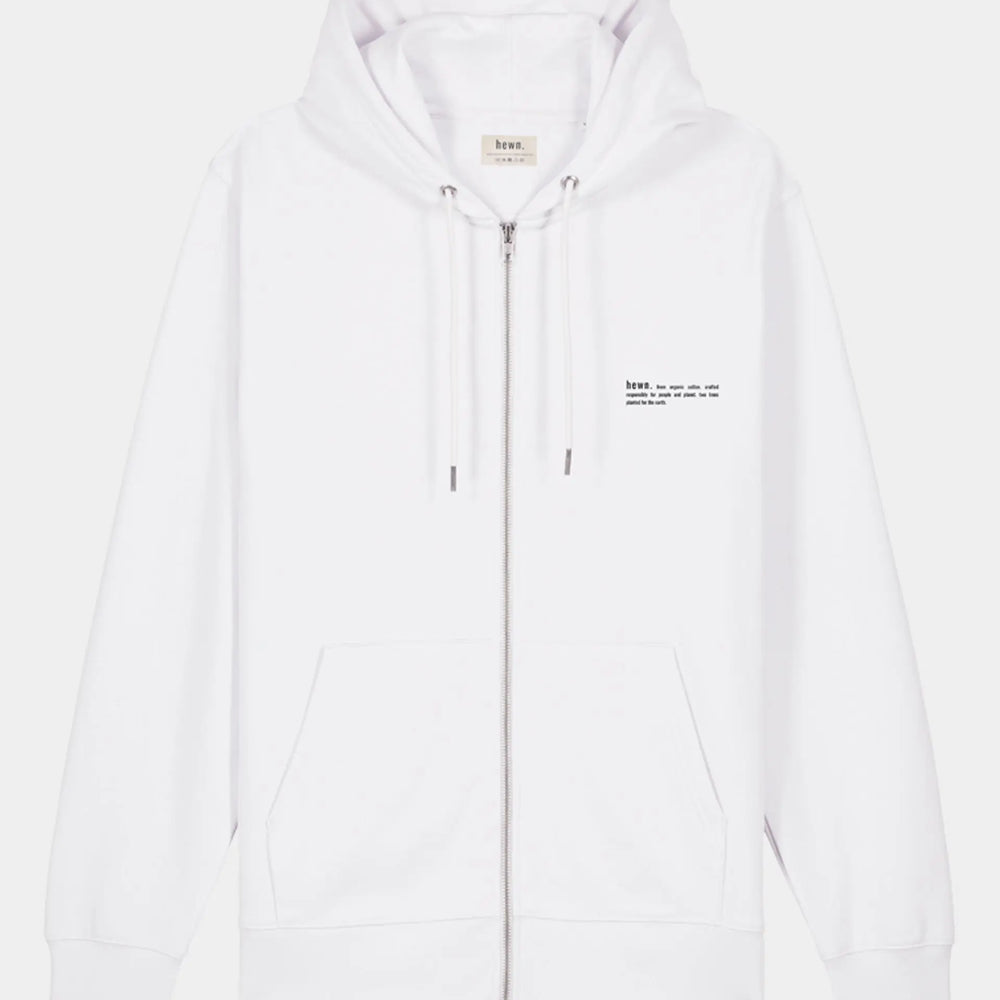 Snow White Women's Organic Cotton Relaxed-Fit Zip Hoodie hewn.