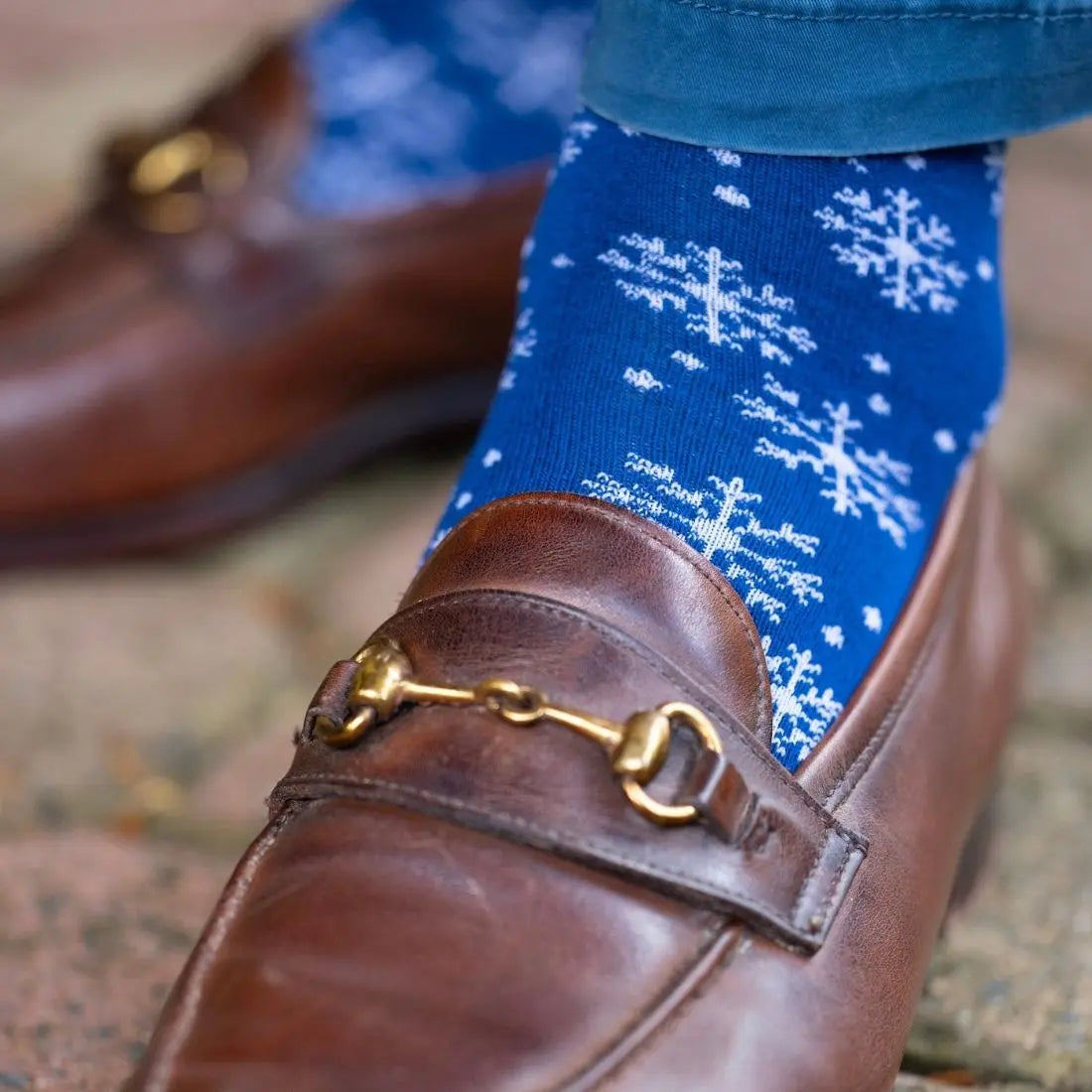 Snowflake Bamboo Socks Swole Panda