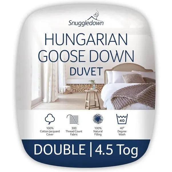 Snuggledown Retreat Hungarian Goose Down 4.5 Tog Summer Duvet Dunelm