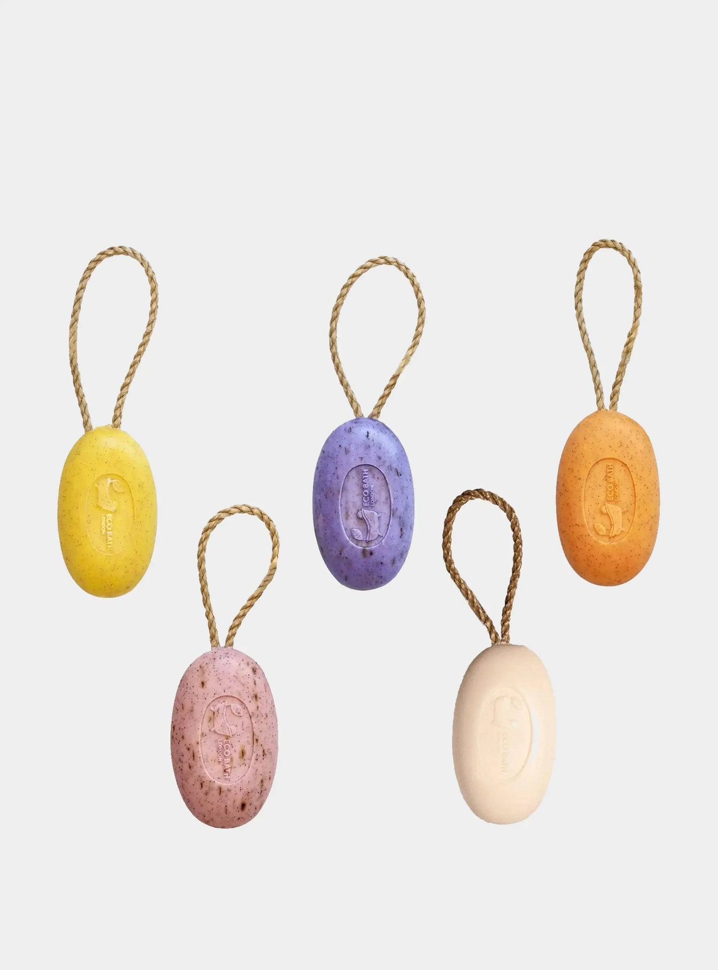 Soap on a Rope Collection - Luxurious Natural Body Wash Bars Eco Bath London