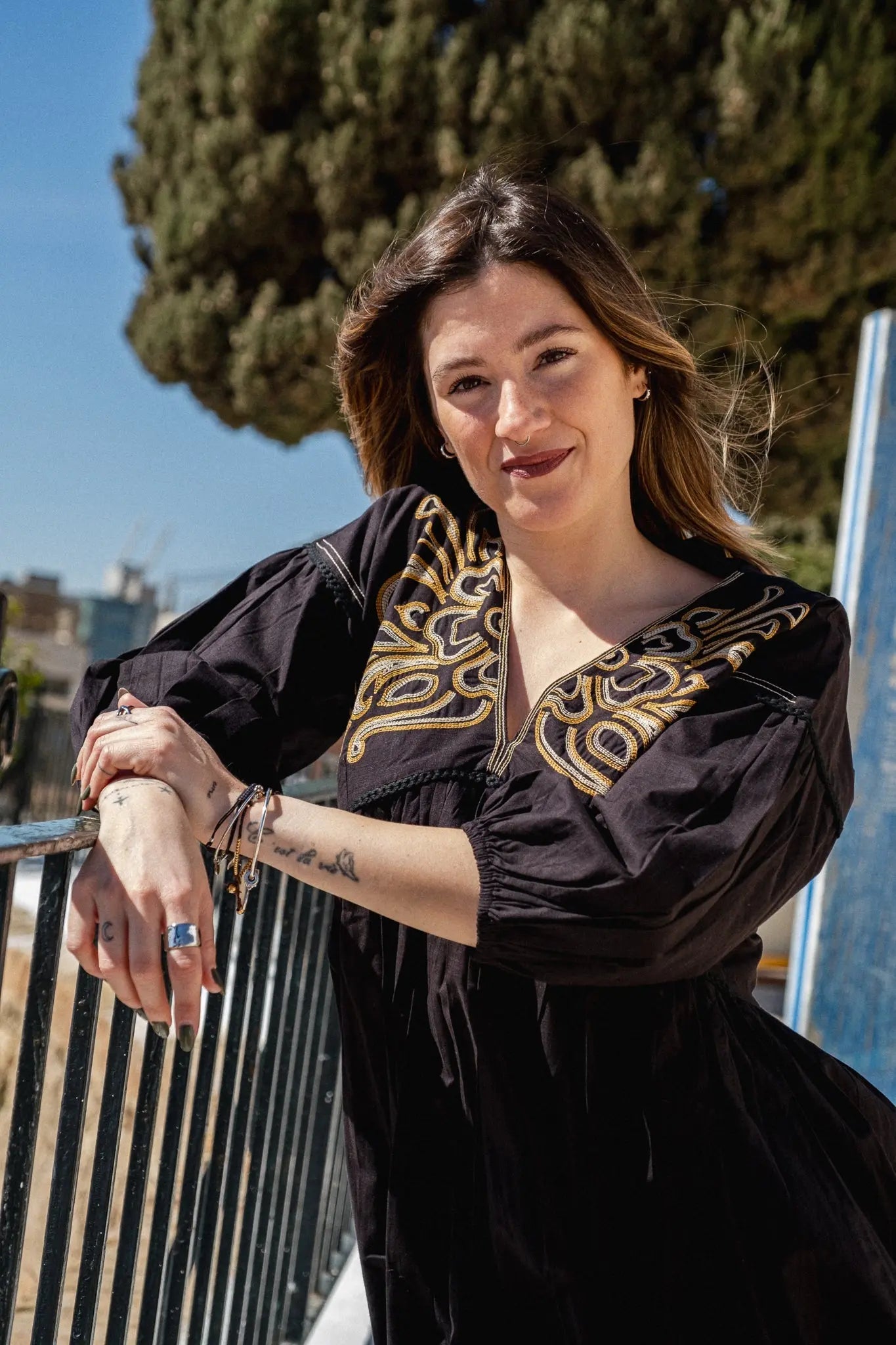 Sofie Dress Embroidred Naree Clothing