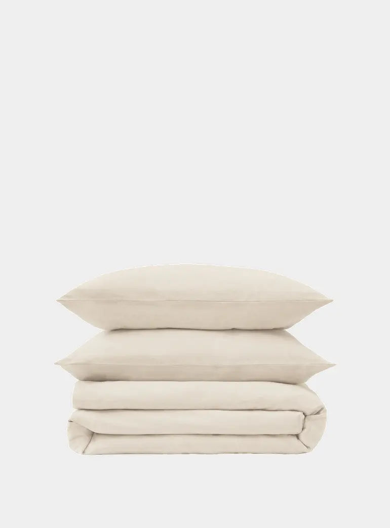 Soft Oat Cool Linen Bedding Set Simba
