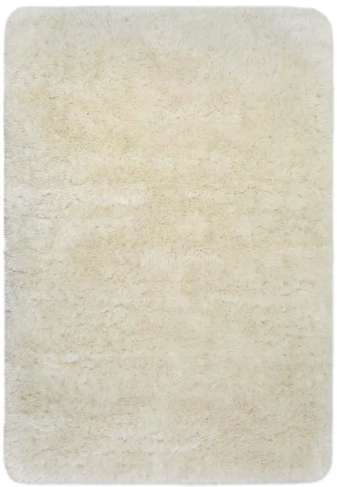 Soft Washable Ivory Shaggy Rug | SA-01 The Rugs