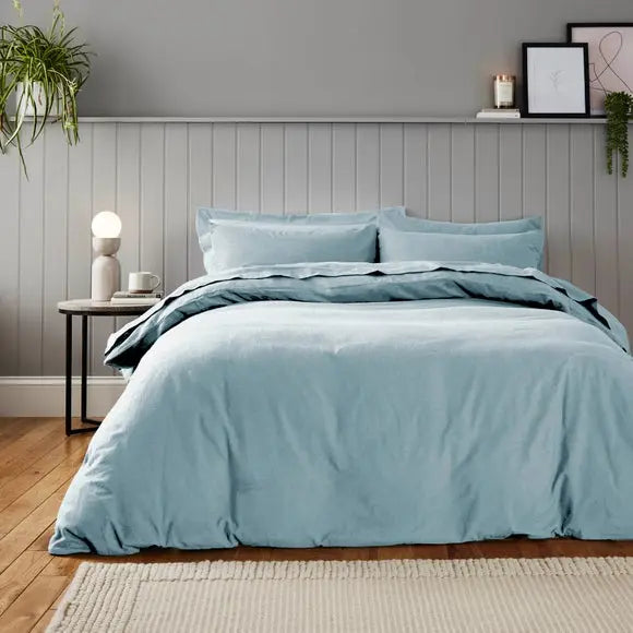 Soft & Cosy Luxury Brushed Cotton Duvet Cover and Pillowcase Set Dunelm