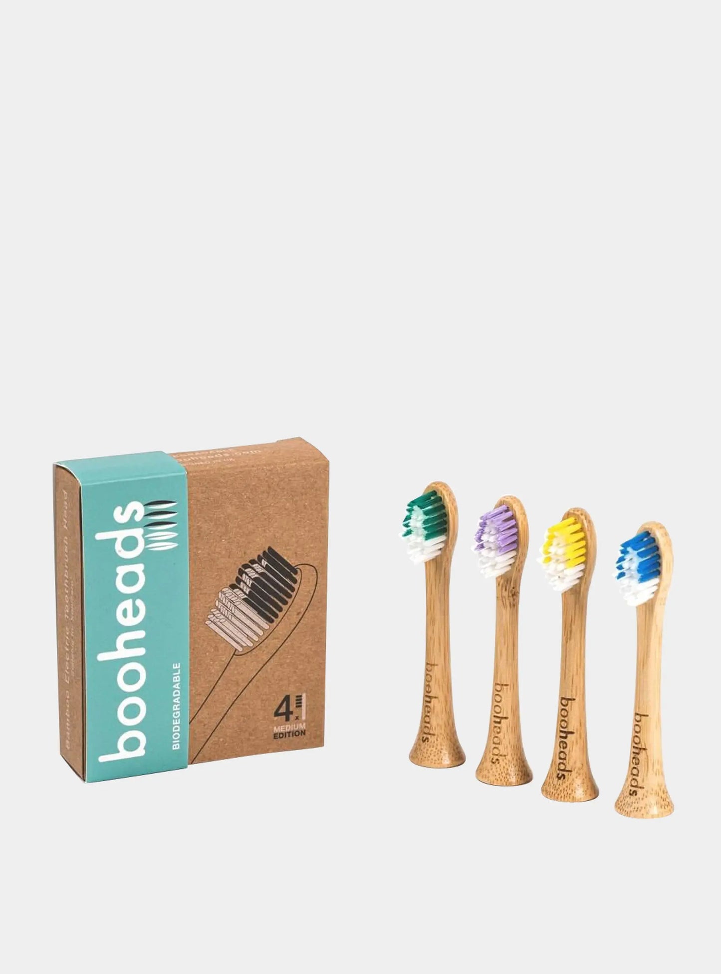 Soniboo - Bamboo Electric Toothbrush Heads Compatible with Sonicare* | Deep Clean 4PK Multi booheads