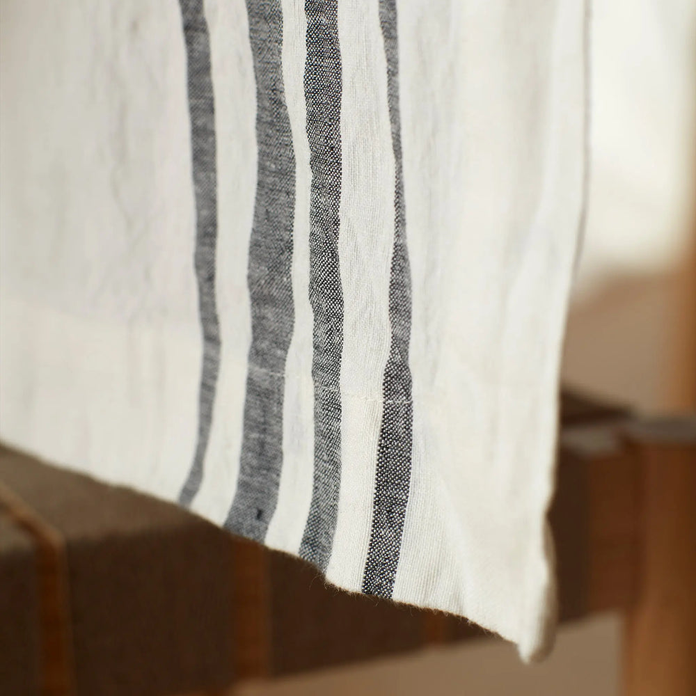 Soot Edith 100% Linen Table Runner The Secret Linen Store