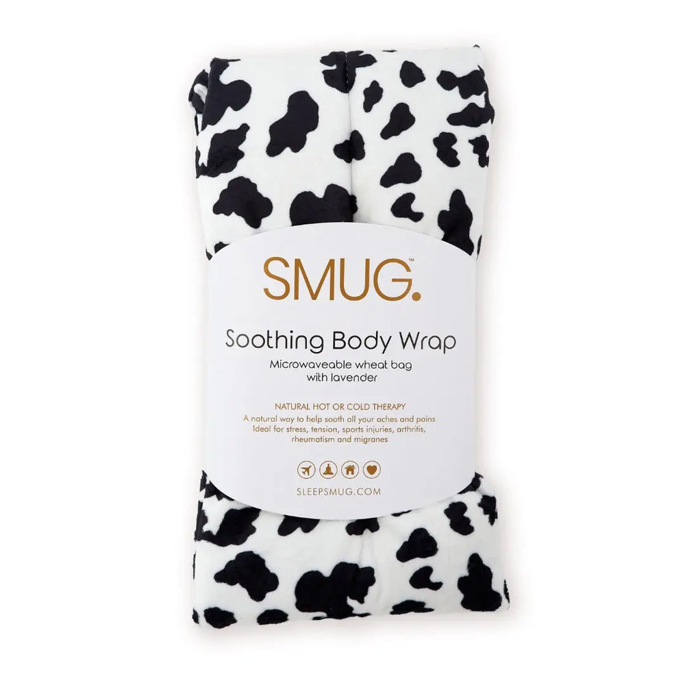 Soothing Body Wrap Wheat Bag Infused with Lavender Oil - Cow Print SMUG