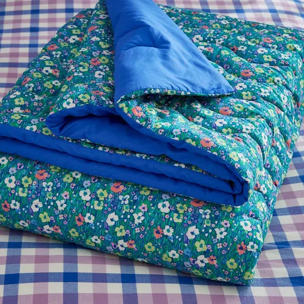Sophie Robinson Petal Meadow Bedspread Dunelm