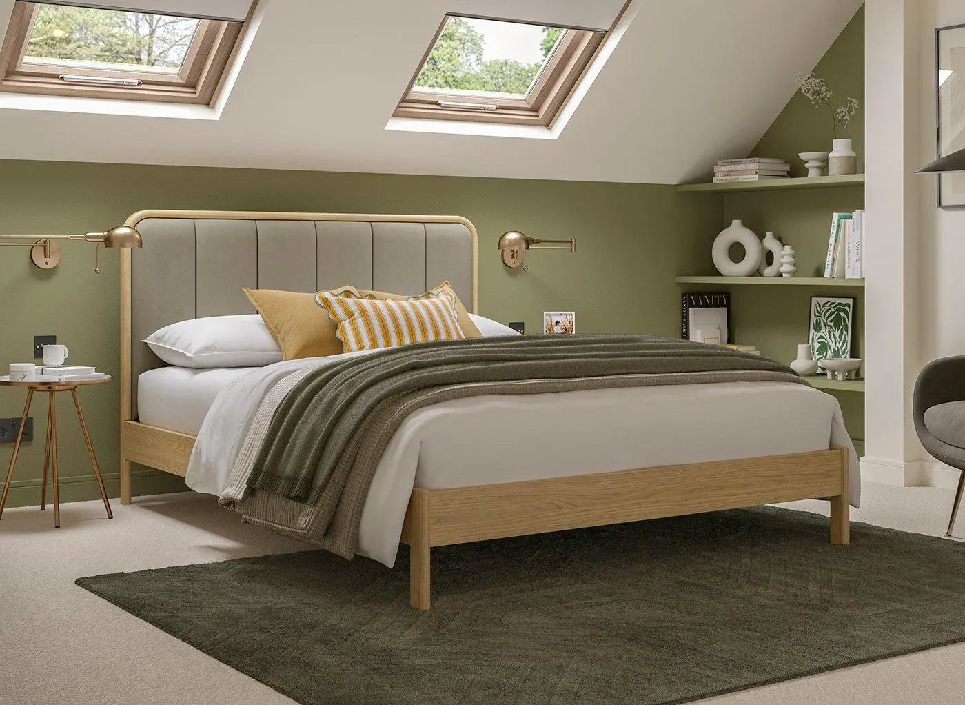 Soren Wooden Bed Frame - Beige Dreams