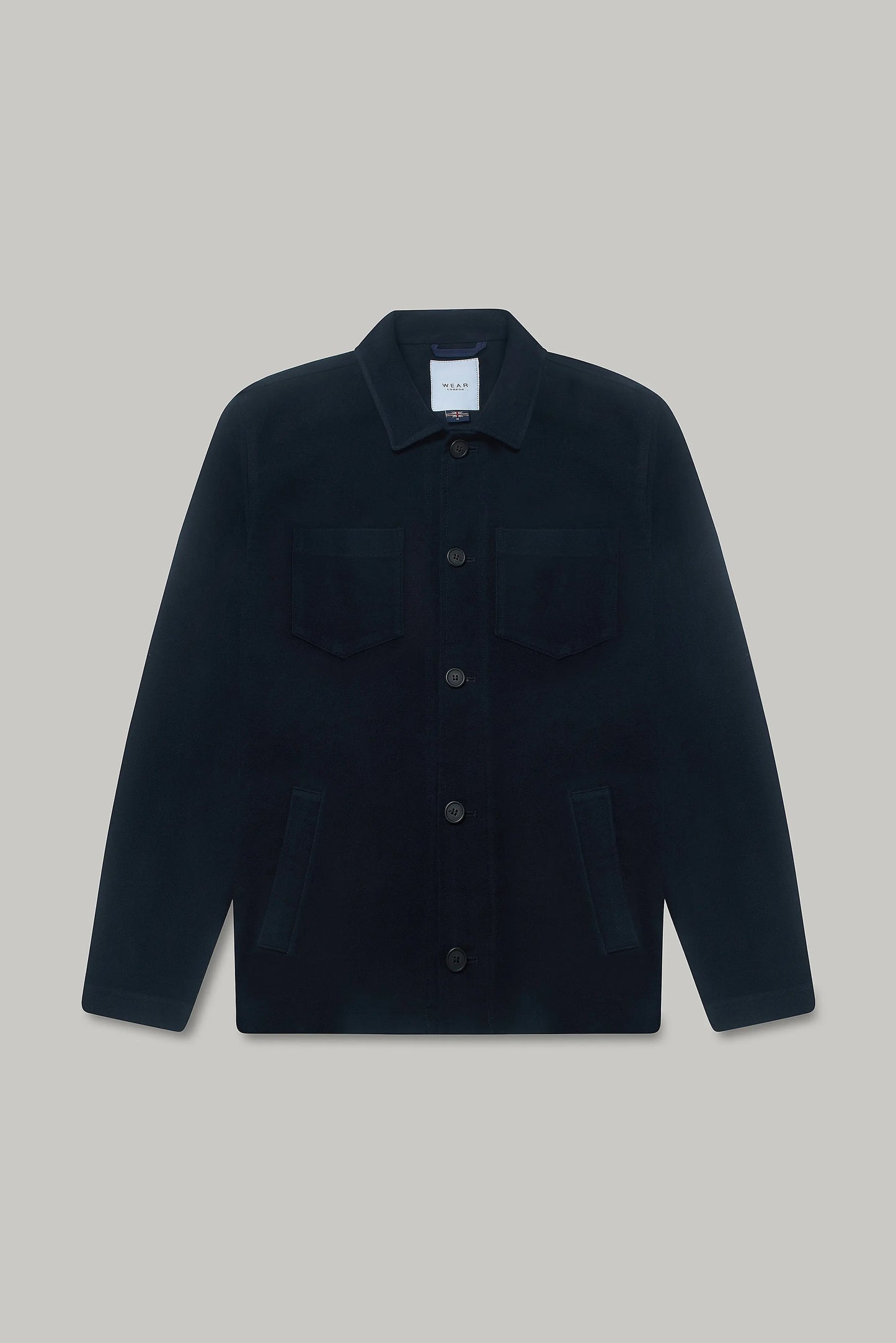 Southend Shacket Unlined - Navy Moleskin Wear London