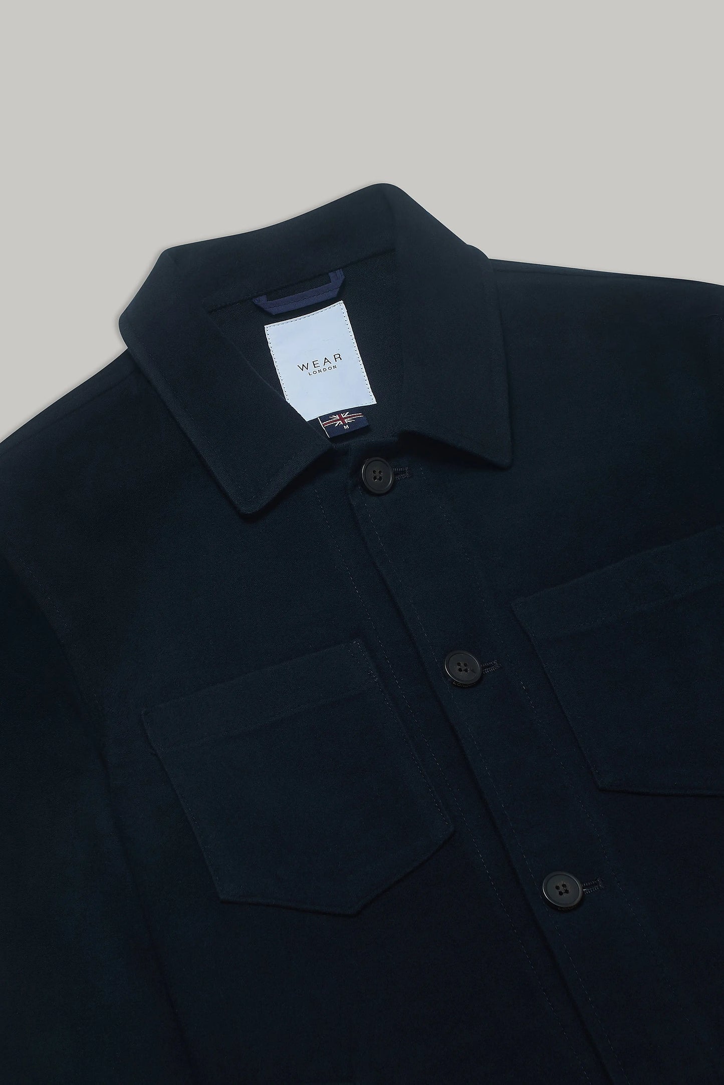 Southend Shacket Unlined - Navy Moleskin Wear London