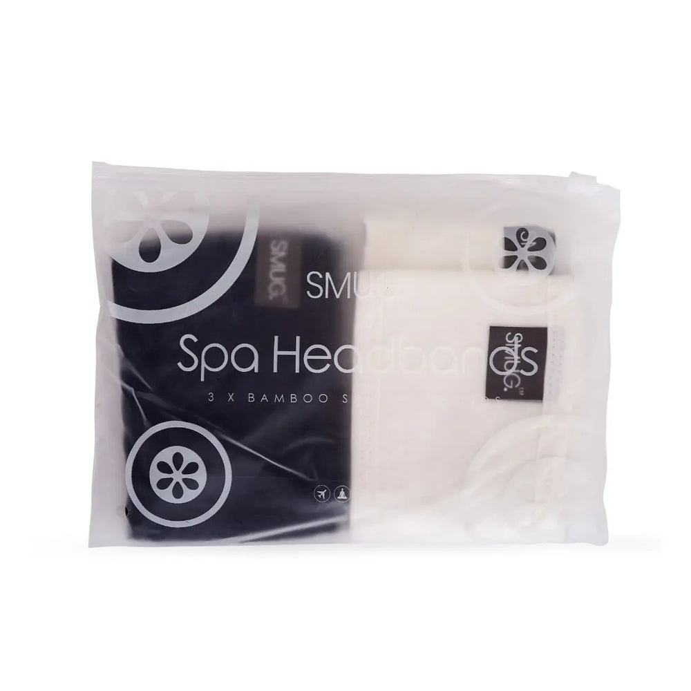Spa Headbands Set - Black & White SMUG