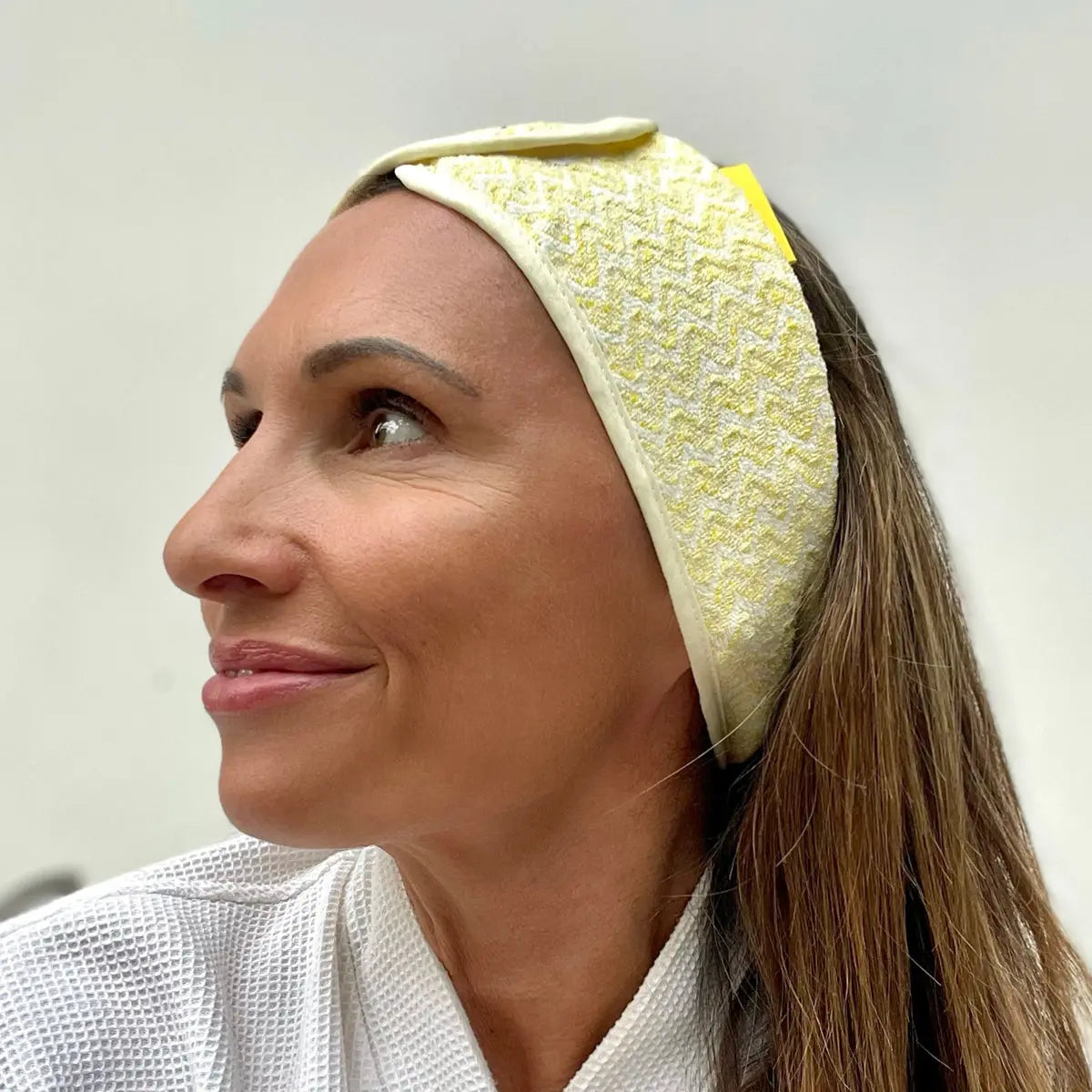 Spa Microfiber Makeup & Skincare Headband Yellow (Single) Popmask
