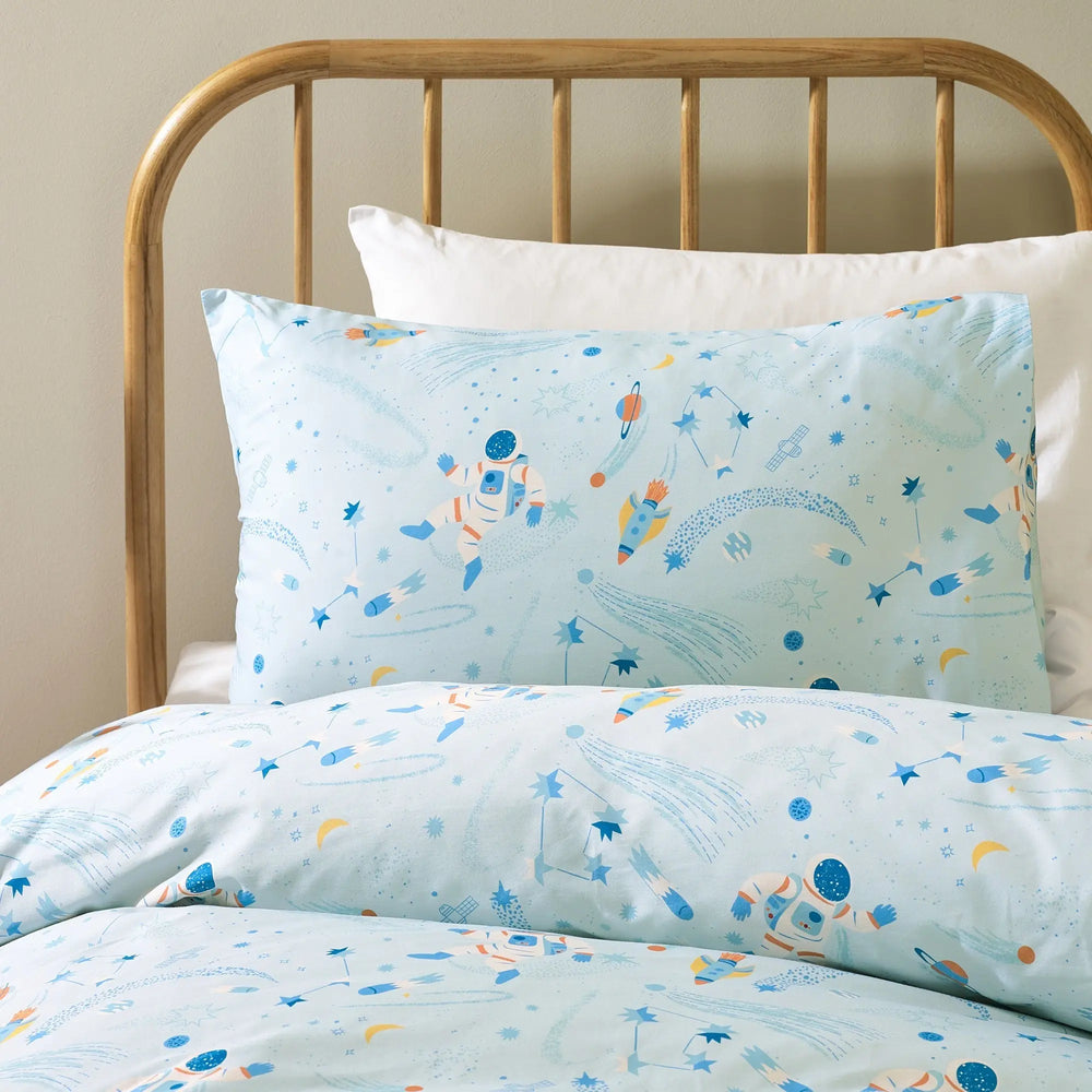 Space Organic Cotton Duvet Cover & Pillowcase Kabode