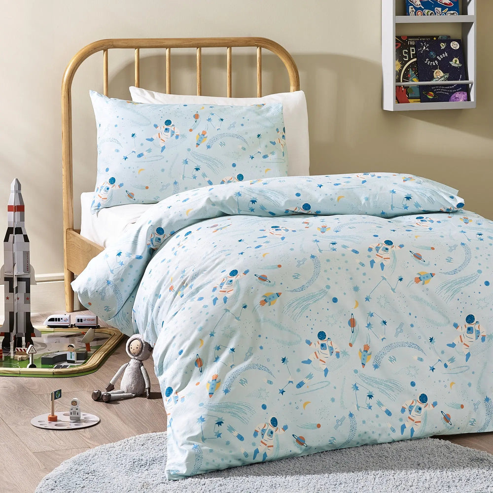 Space Organic Cotton Duvet Cover & Pillowcase Kabode