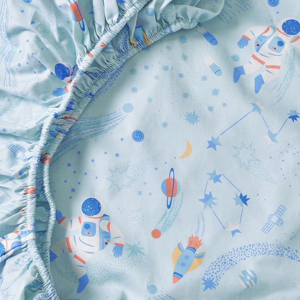 Space Organic Cotton Fitted Sheet Kabode