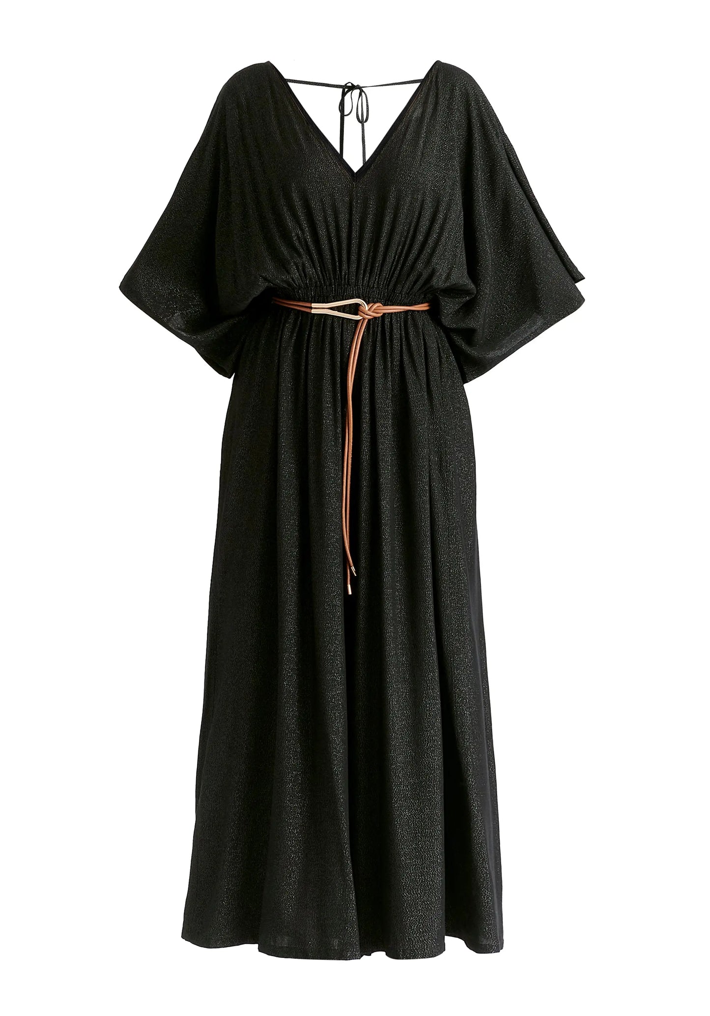 Sparkled Wide Leg Jumpsuit With Belt Paisie