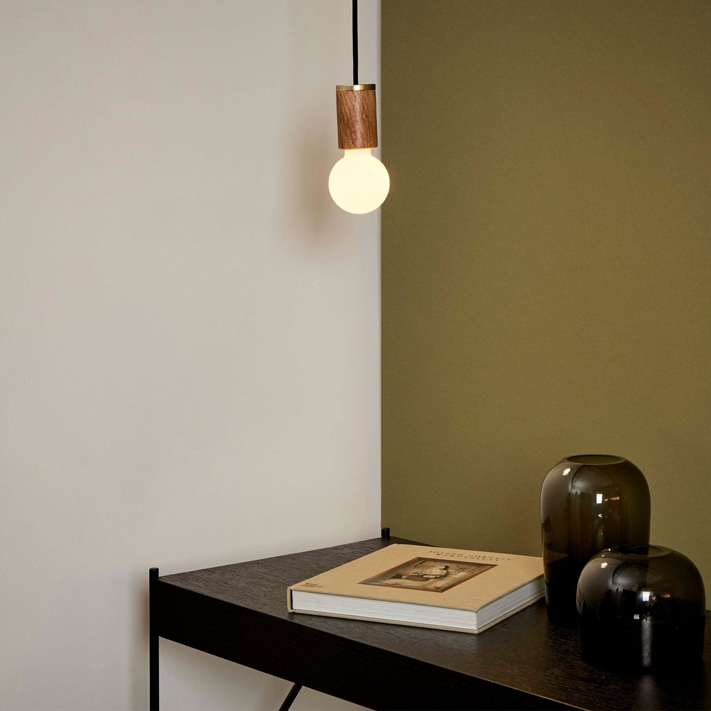 Sphere II Pendant Light in Walnut Tala