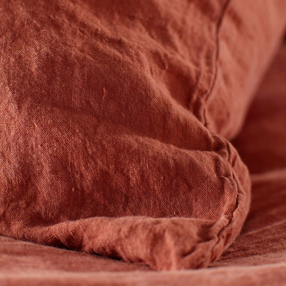 Spice 100% Linen Housewife Pillowcase The Secret Linen Store