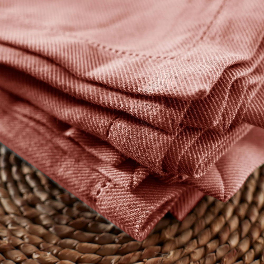 Spice Twill Cotton Linen Napkins - Set of 4 The Secret Linen Store