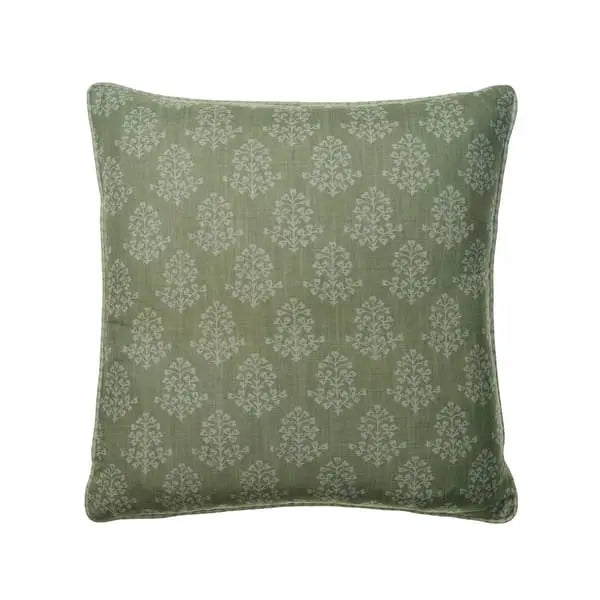 Sprig Fennel, Sustainable Feather, Cushion Eco-conscious & Linen Blend & Viscose Blend Floral & Small Prints Andrew Martin