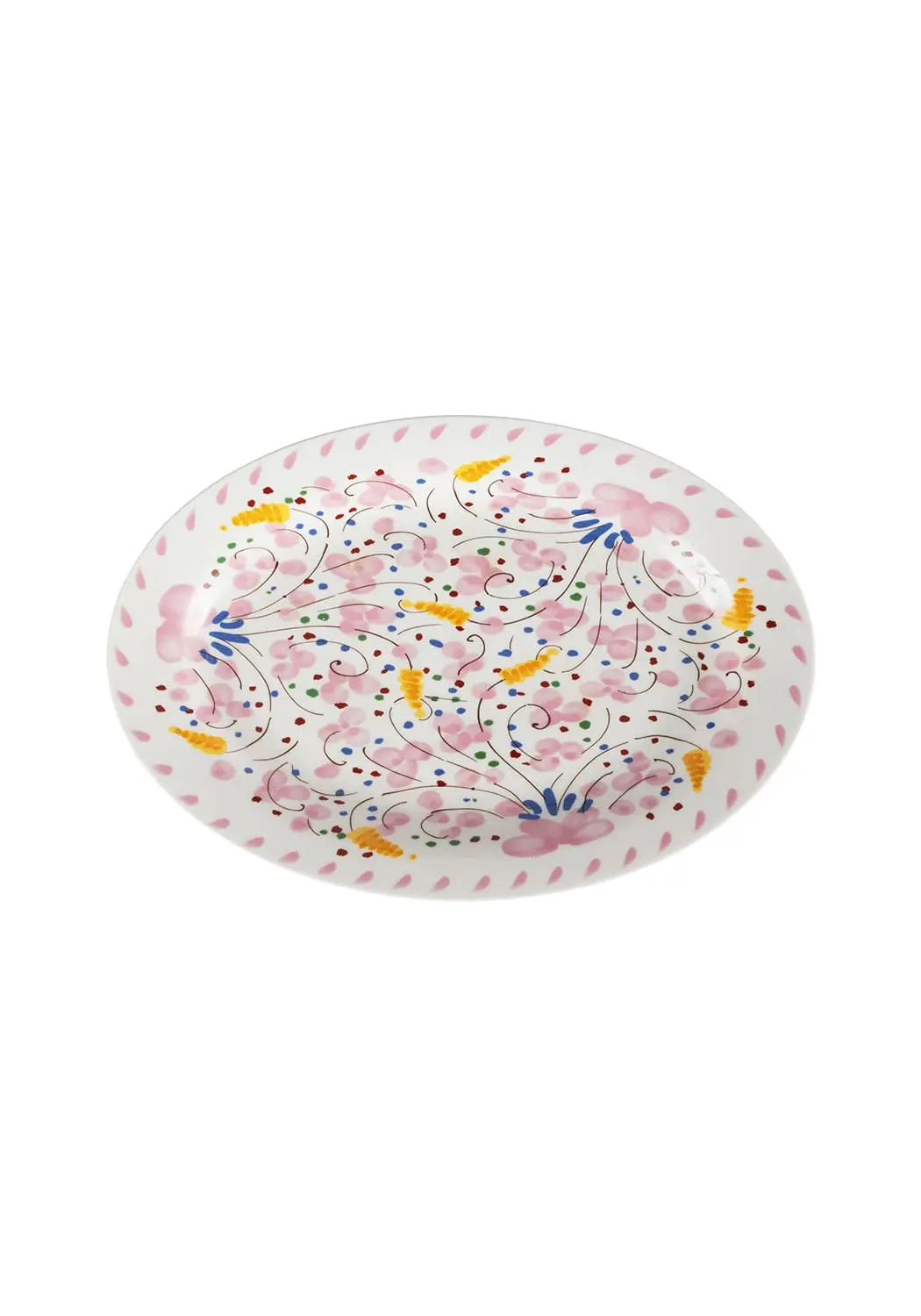 Springtime Meadow Oval Serving Plate Casa by Josephine Jenno