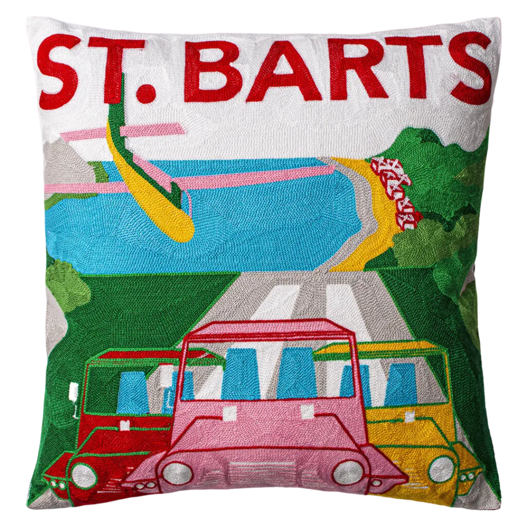 St. Barts Needlepoint Cushion The Pillow Drop