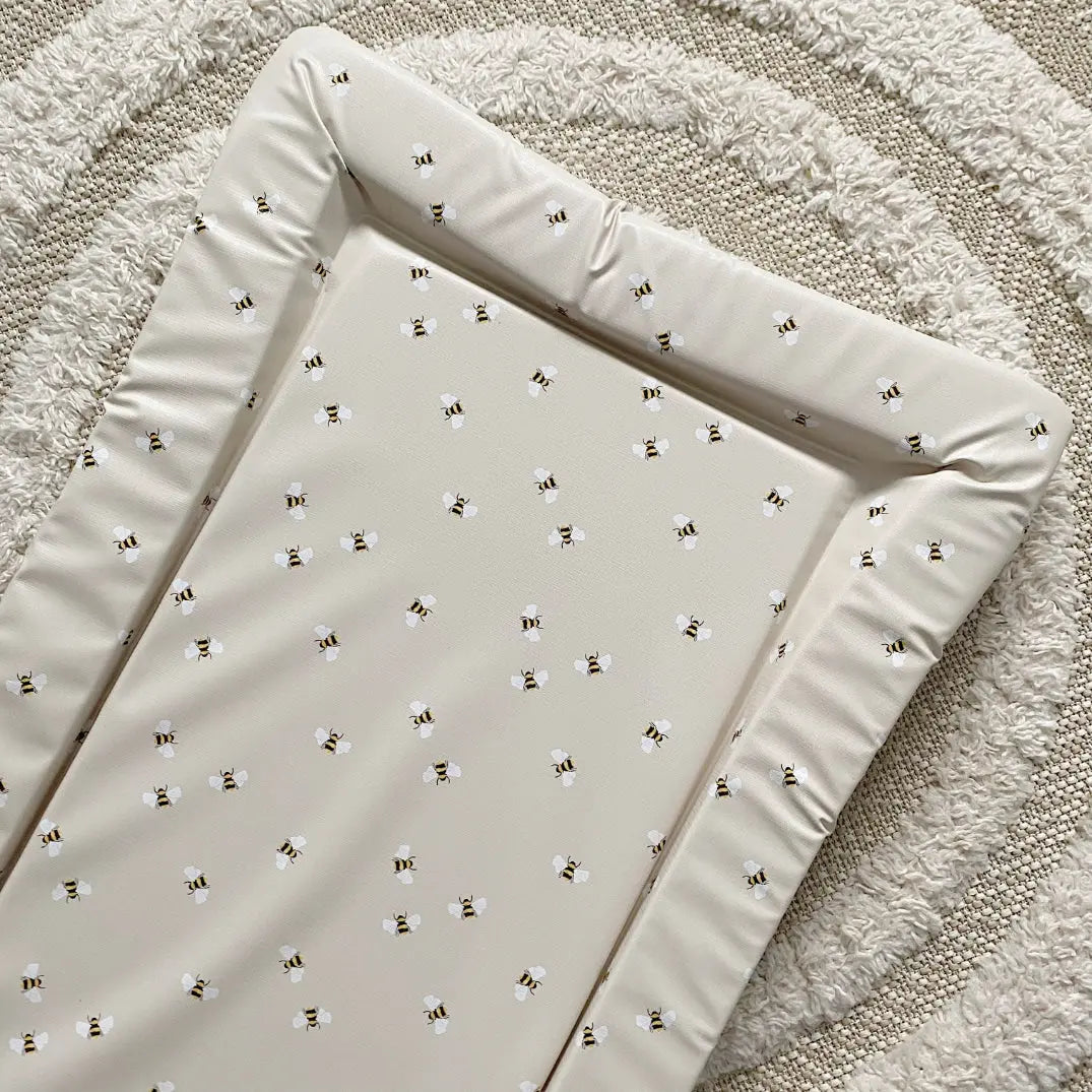 Standard Changing Mat - Bee Print Bobbin and Bumble