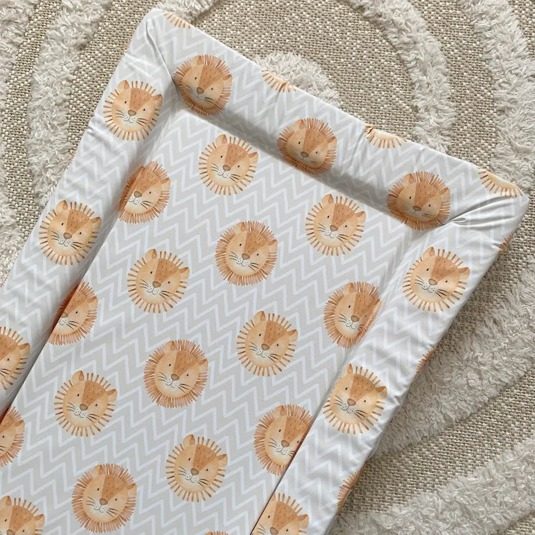 Standard Changing Mat - Leo Lion Print Bobbin and Bumble