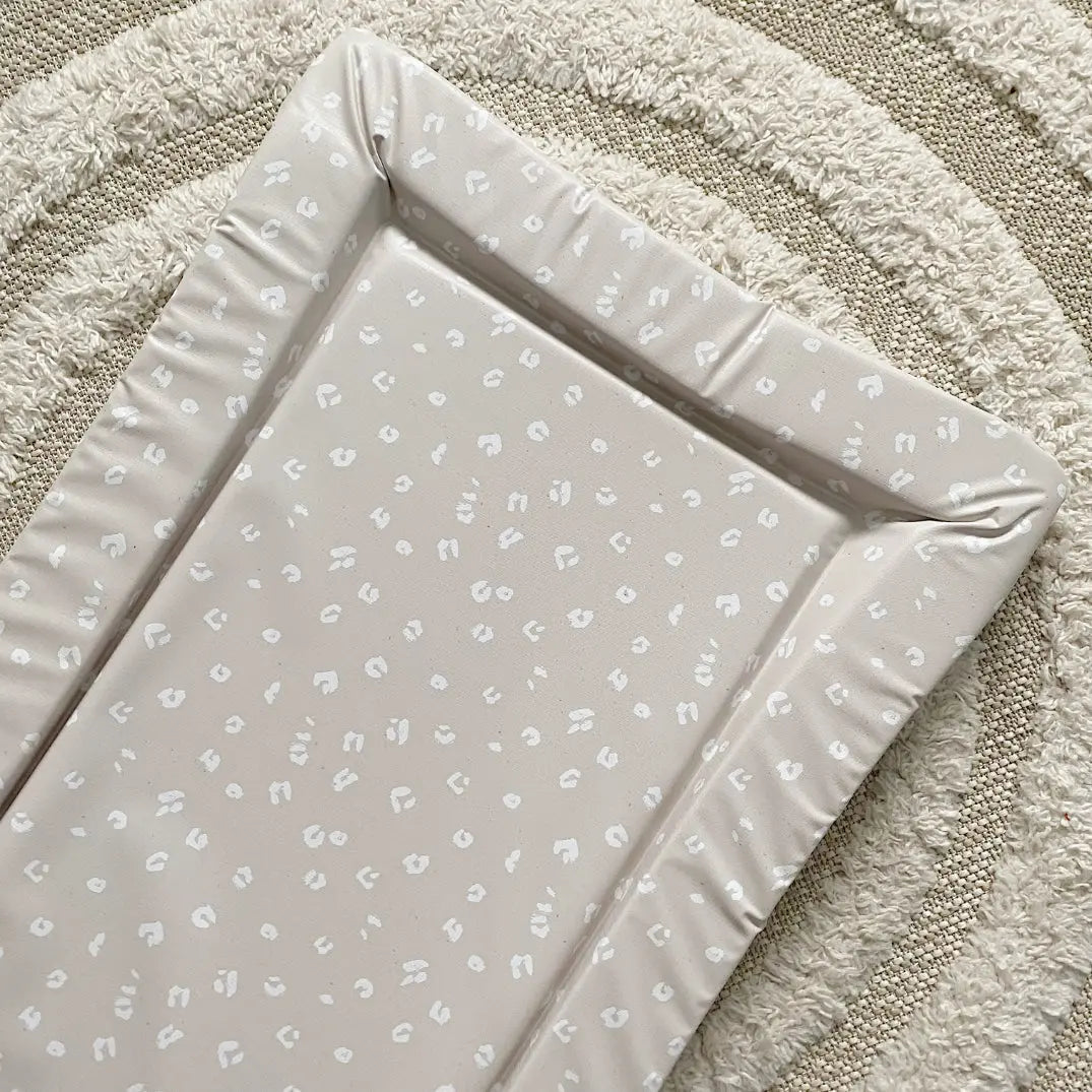Standard Changing Mat - Sand Animal Print Bobbin and Bumble