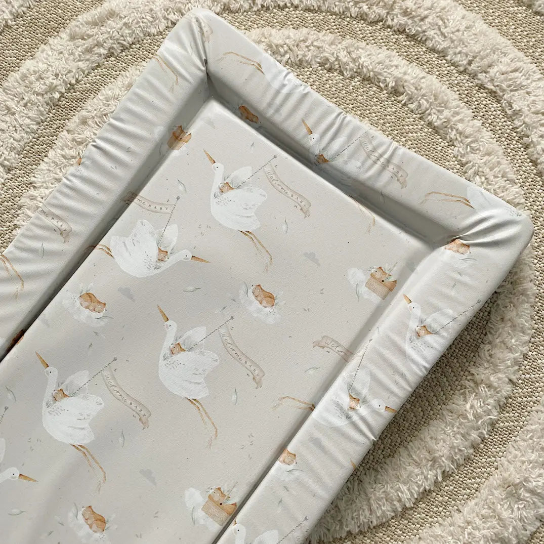 Standard Changing Mat - Welcome Baby Unisex Print Bobbin and Bumble