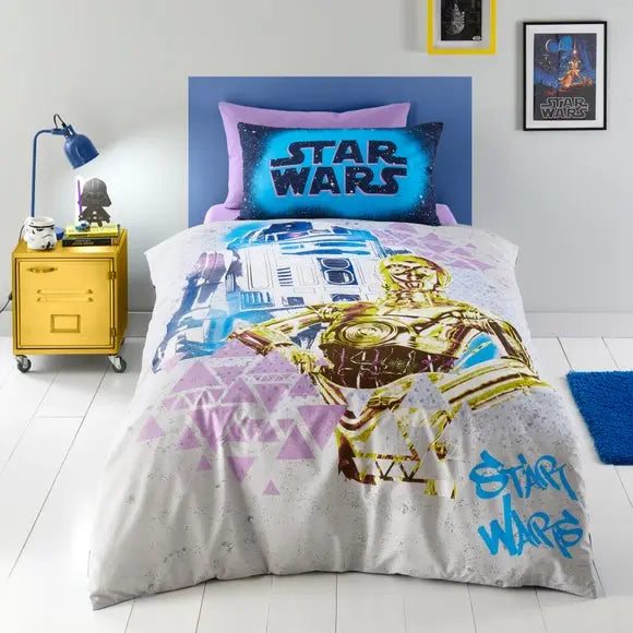 Star Wars R2D2 and C3PO Duvet Cover and Pillowcase Set Dunelm