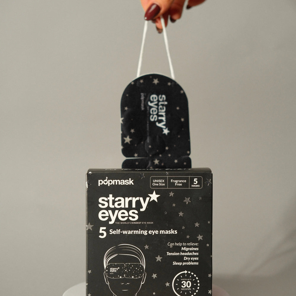 Starry Eyes Self-Heating Eye Masks – 5 Pack | Relax & Unwind for Better Sleep Popmask