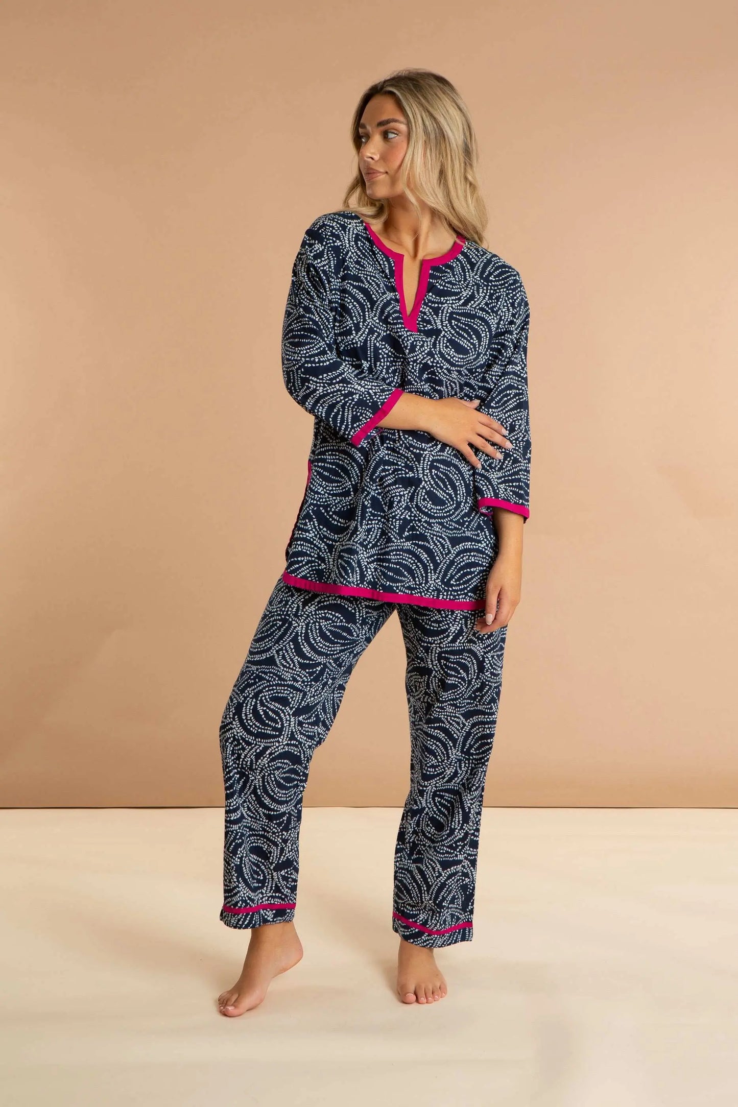 Starry Night Women's Cotton Pyjama Trouser Set inara