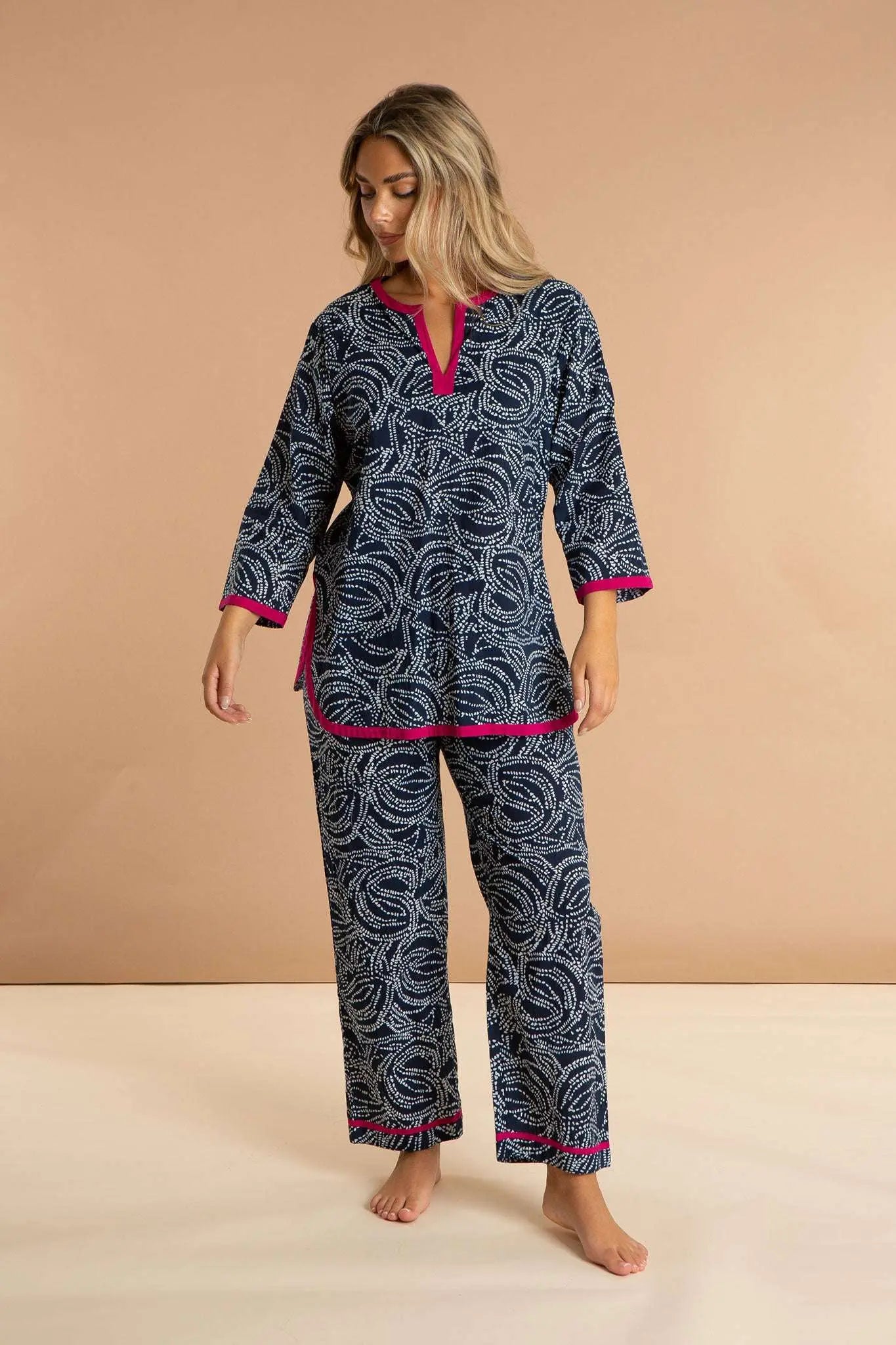 Starry Night Women's Cotton Pyjama Trouser Set inara