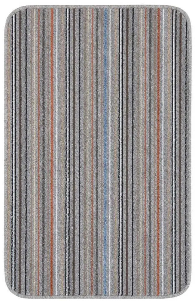 Stockholm Grey/Clay Washable Mat The Rugs