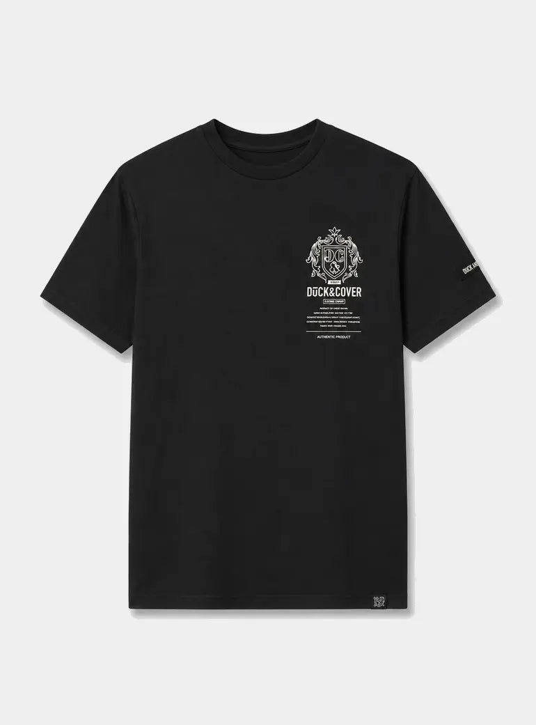 Stoneham T-Shirt Black Duck and Cover