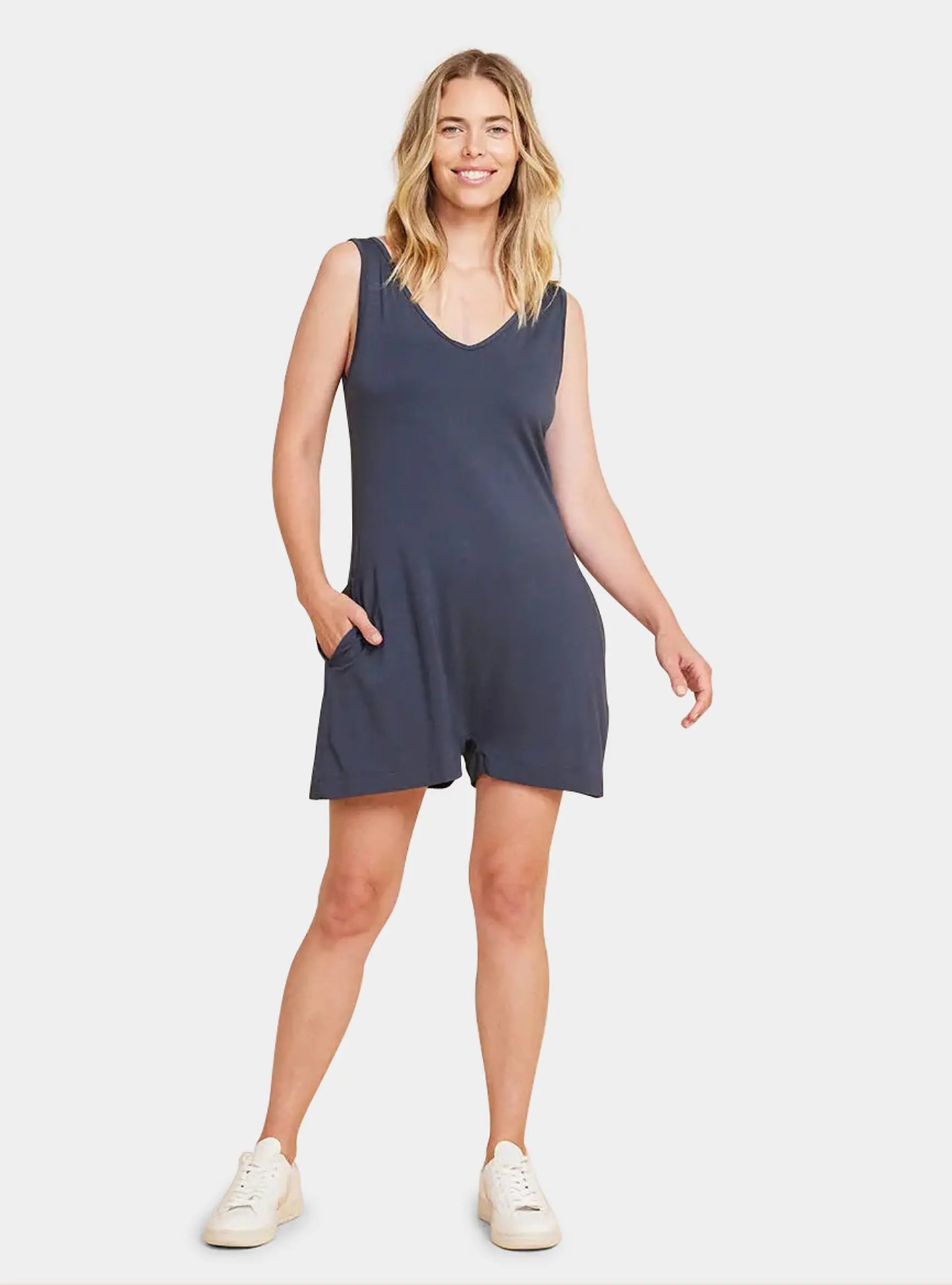 Storm Short Bamboo Romper Boody