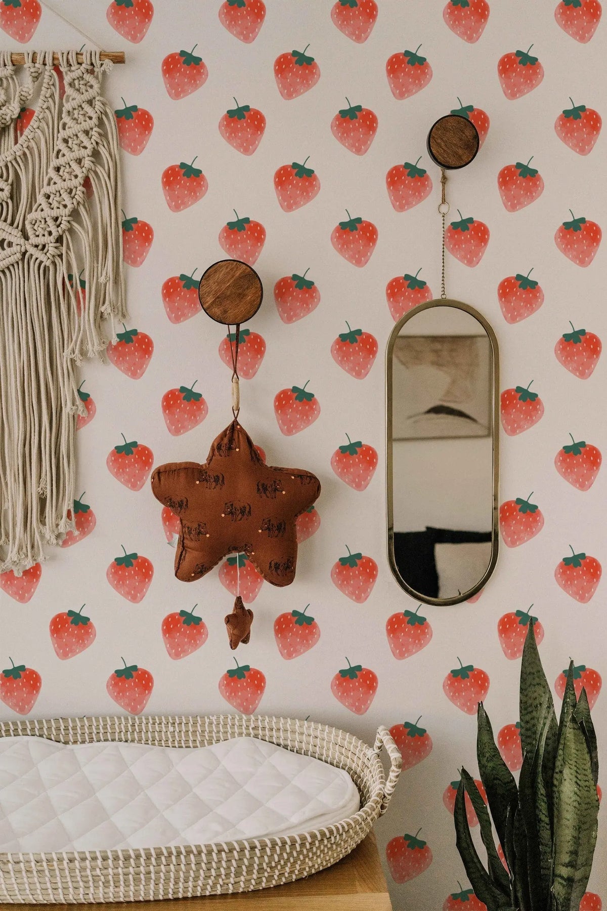 Strawberries Decal | Wall Decal Set for Kids Decor | Charming Set of Wall Stickers ClickWalls