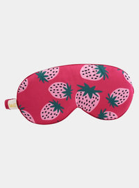 Strawberry Dreams Cloud Padded Satin Sleep Mask SMUG