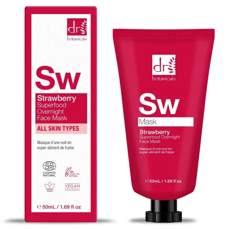 Strawberry Overnight Face Mask 50ml Dr Botanicals