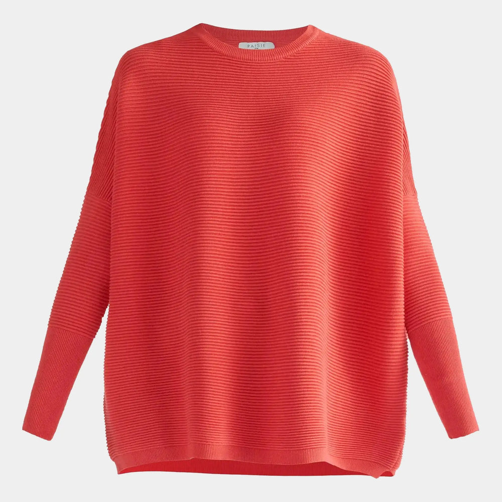 Strawberry Pink Paisie Ribbed Jumper Paisie