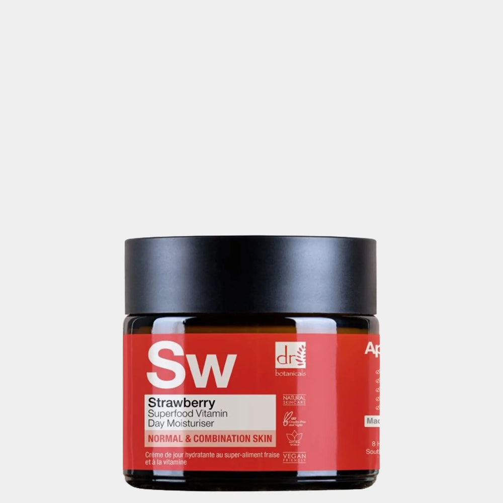 Strawberry Superfood Vitamin C Day Moisturiser 60ml Dr Botanicals