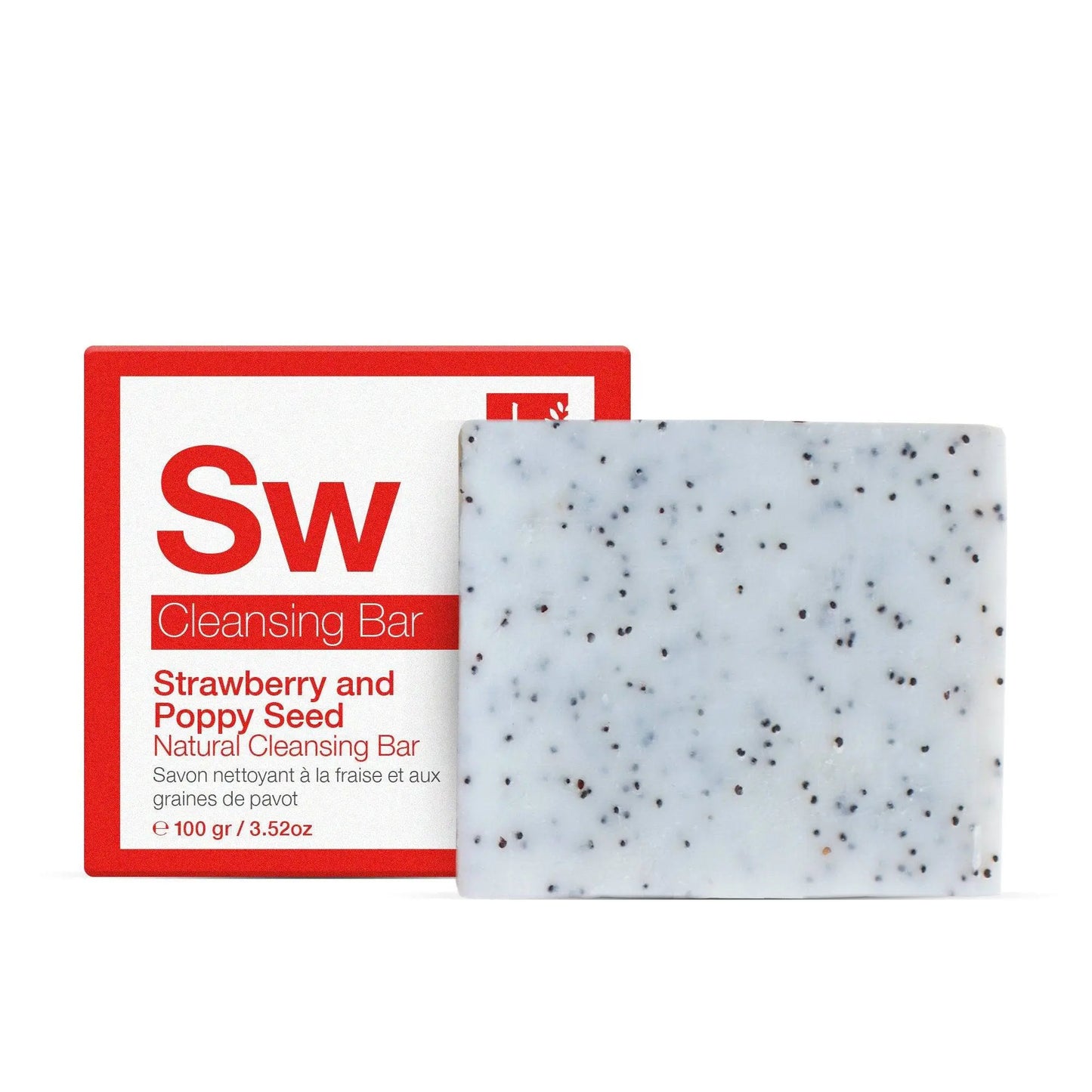 Strawberry & Poppy Seed Cleansing Bar 100g Dr Botanicals