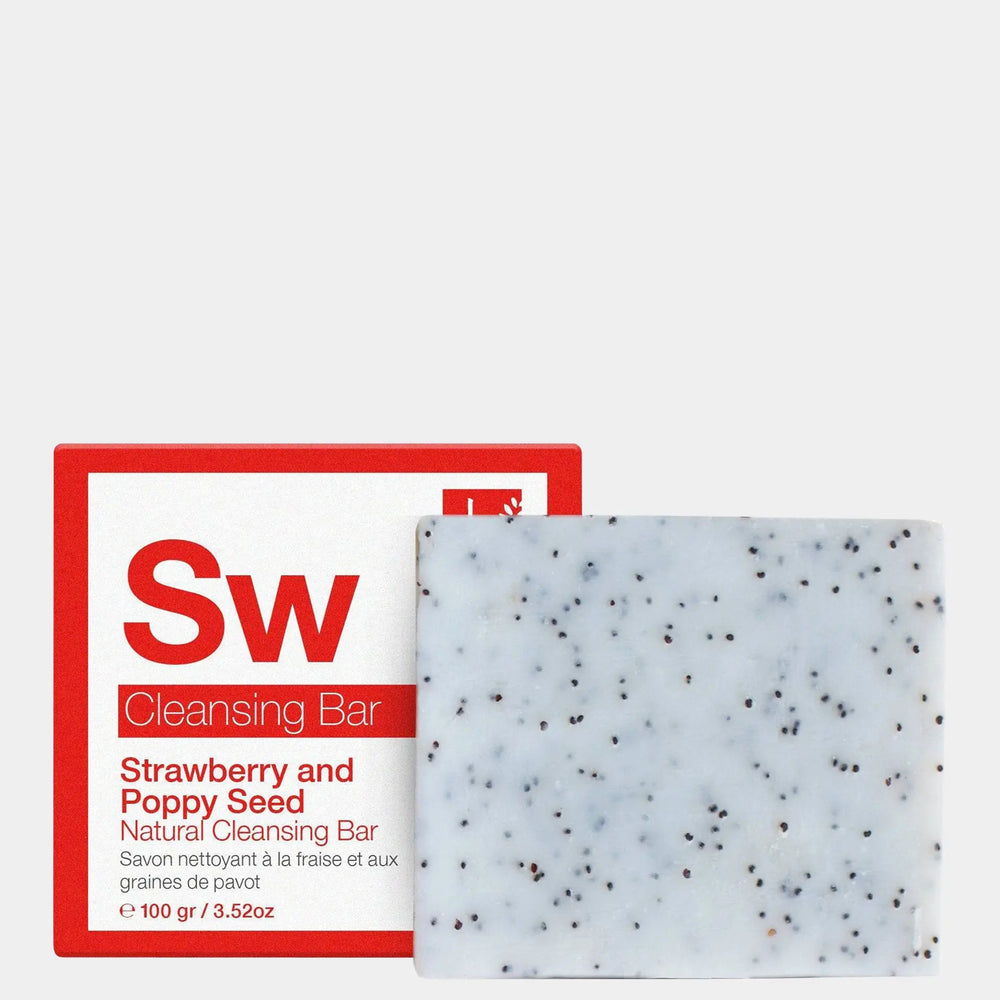 Strawberry & Poppy Seed Cleansing Bar 100g Dr Botanicals